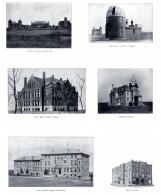 School of Mines, Observatory, Ward Hall, Redfield College, State Normal School, Huron College